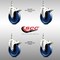 Service Caster 5 Inch 316SS Solid Polyurethane Wheel Swivel 3/8 Inch Stem Caster Set Lock Brake SCC-SS316TSTTL20S514-SPUS-381615-4 - alternate 2